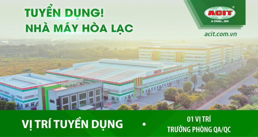 Tuyển dụng nhân sự: Nhà máy Hòa Lạc